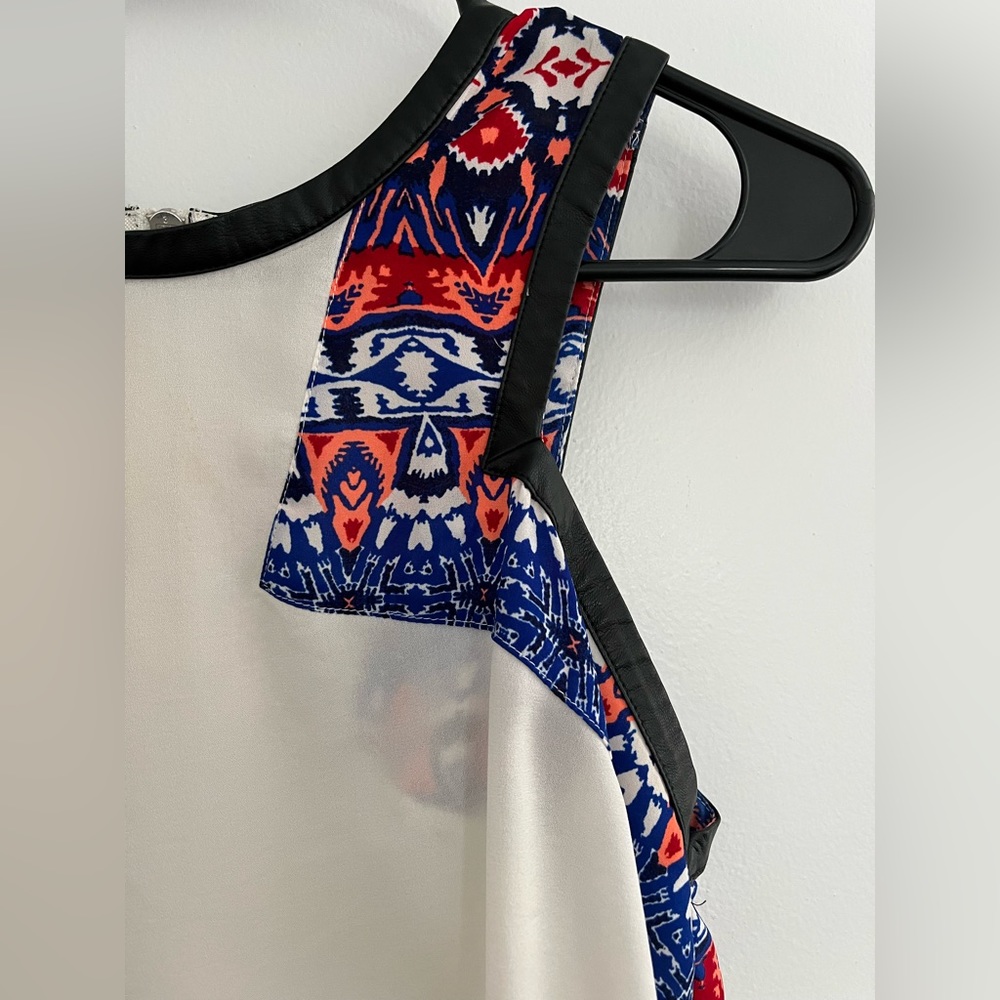 Express Aztec Printed Tank Top, Size Small - Picture 3 of 4